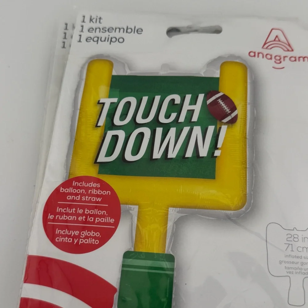 GAME DAY' Banner and Football Themed Balloons - Set of 5